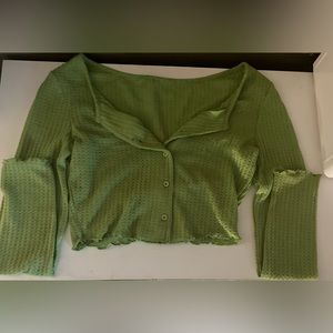 pac sun, knit sweater top, button front